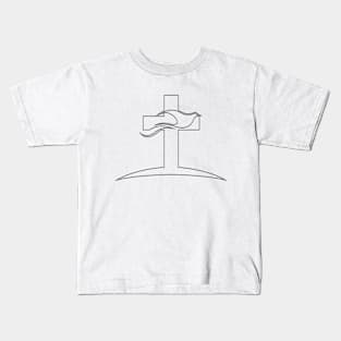 Graceful Soar: The Cross and the Dove Kids T-Shirt